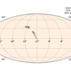 Potential location in the sky of the April 12 black hole candidate event.